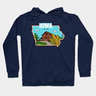 Iowa and vintage Hoodie